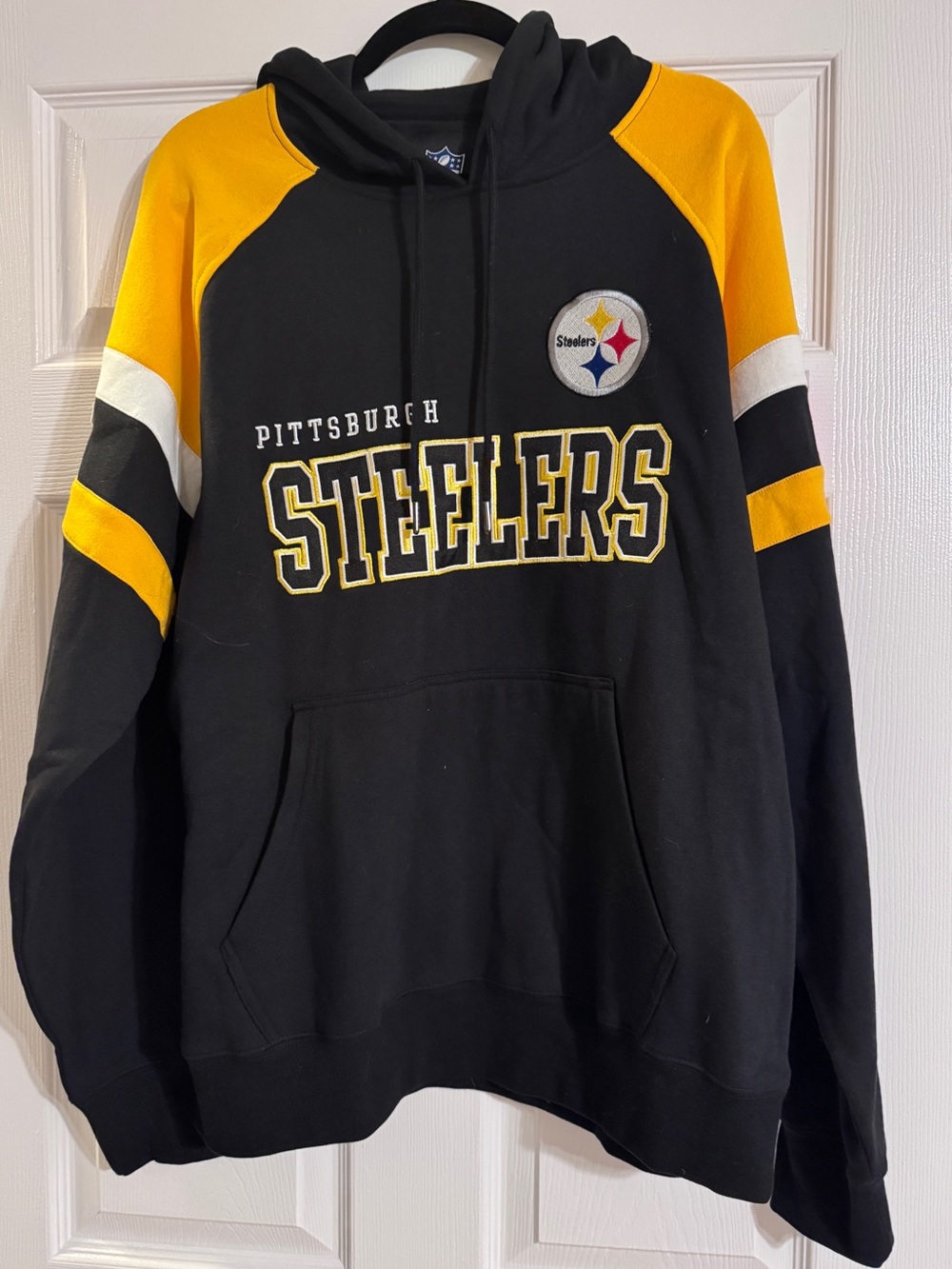 NFL Pittsburgh Steelers Black and Gold Hooded Sweatshirt